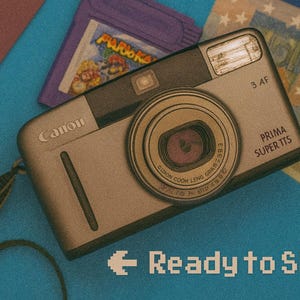 Canon Prima Super 115 | 35mm Film Point n Shoot Camera | Zoom Lens | Tested + Film & Battery Gift | Vintage Autofocus Compact