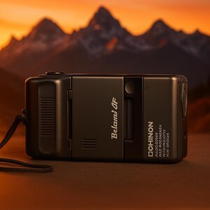 Chinon Belami AF – Ultra-Compact 35mm Film Camera | 1980s Rare Point & Shoot with 35mm f/3.9 Lens | Tested Working | Collector Gift + Film +