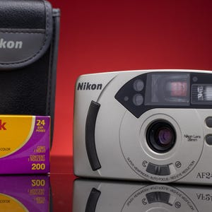 Nikon AF 240 SV Autofocus Compact Point and Shoot Film Camera Working Rare 1990s Lomography - Camera Collectors Gift - Workign Camera