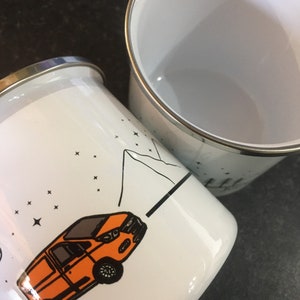 Ford Transit Custom Van enamel Mug