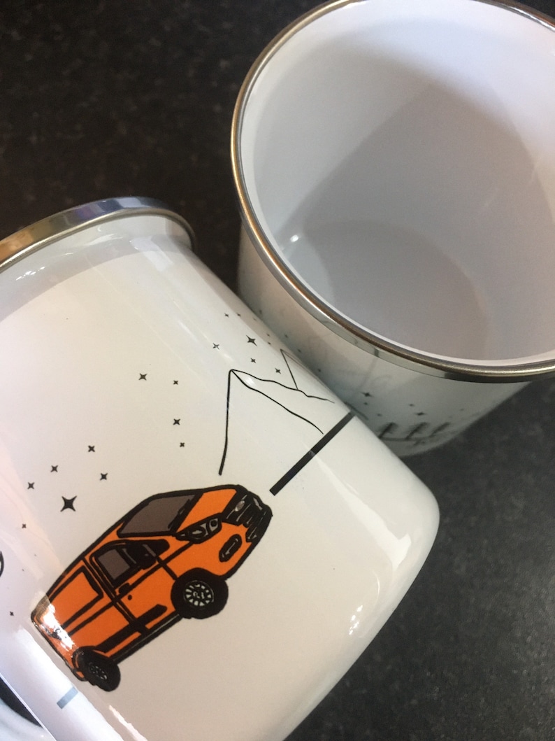 Ford Transit Custom Van enamel Mug