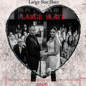 Rock Slate sizing guide - LARGE PHOTO SLATE SIZE