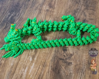 Flexi Bamboo Dragon, Mascota de escritorio, articulada, juguete, impresión 3D, personalizada, personalizable, MMU, mascota falsa, multicolor, TikTok