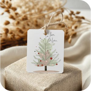 Cartões de árvore de Natal em tons pastéis, faça seu próprio cartão de Natal, download digital instantâneo, cartão exclusivo, cartão fofo, cartão de Natal fofo