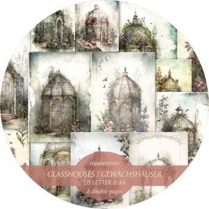 Estufas mágicas papéis digitais baixar kit de diário vintage scrapbooking kits de diário efêmero e suprimentos de papel para scrapbook
