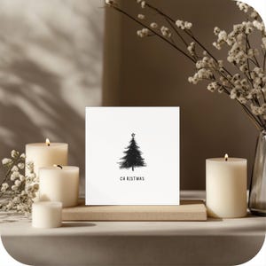minimalistische kerstboomkaarten, kerstclipart, kerstafbeeldingen voor kerstambachten en -decor, sublimatiebestanden, digitaal