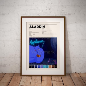 Aladin Poster | Wand Kunst Druck | Vintage Kunstdruck | Personalisiertes Filmplakat | Digitales Wandbild | Hausdekor | Druckbar