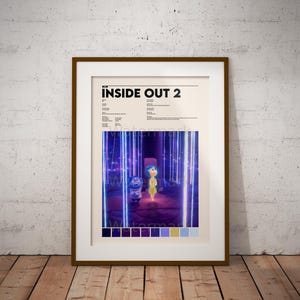 Inside Out 2 Poster | Wall Art Print | Vintage Art Print | Custom Movie Poster | Digital Wall Art | Home Décor | Printable