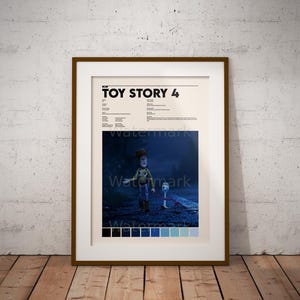 Toy Story 4 Poster | Wall Art Print | Vintage Art Print | Custom Movie Poster | Digital Wall Art | Home Décor | Printable