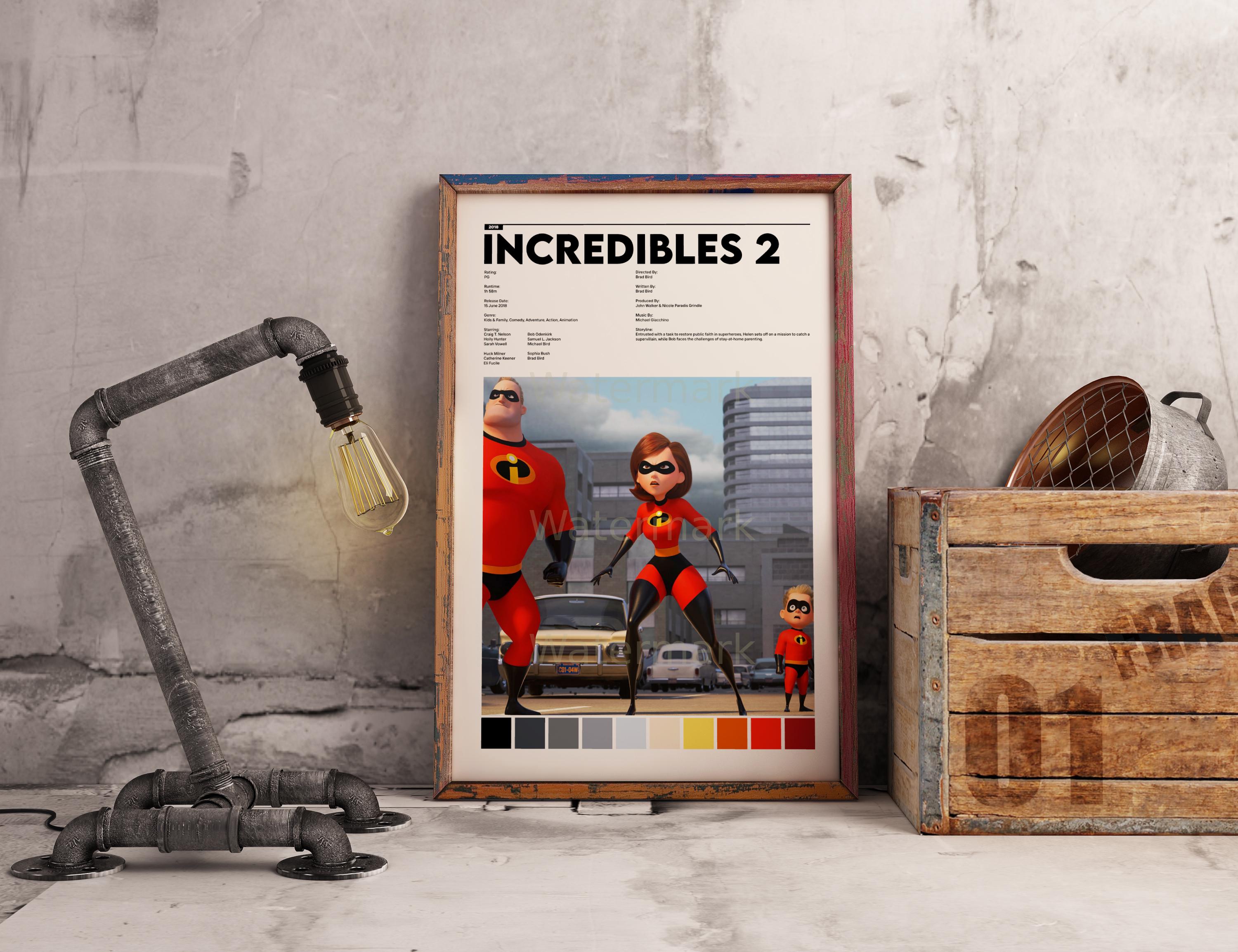 the-incredibles-2-poster-wall-art-print-vintage-art-print-custom