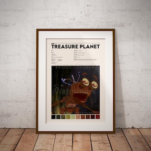 Treasure Planet Poster | Wall Art Print | Vintage Art Print | Custom Movie Poster | Digital Wall Art | Home Décor | Printable