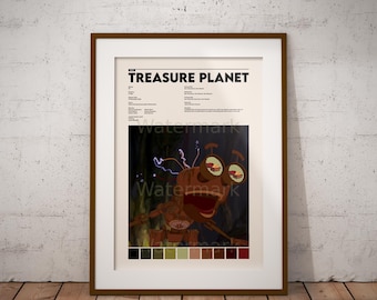 Treasure Planet Poster | Wall Art Print | Vintage Art Print | Custom Movie Poster | Digital Wall Art | Home Décor | Printable