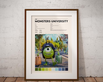 ディズニー ピクサー映画ポスター - モンスターズ・インク - Etsy 日本