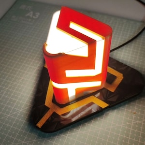 Valorant Chamber Rendezvous personalizado com impressão 3D RGB LED, acessório de cosplay