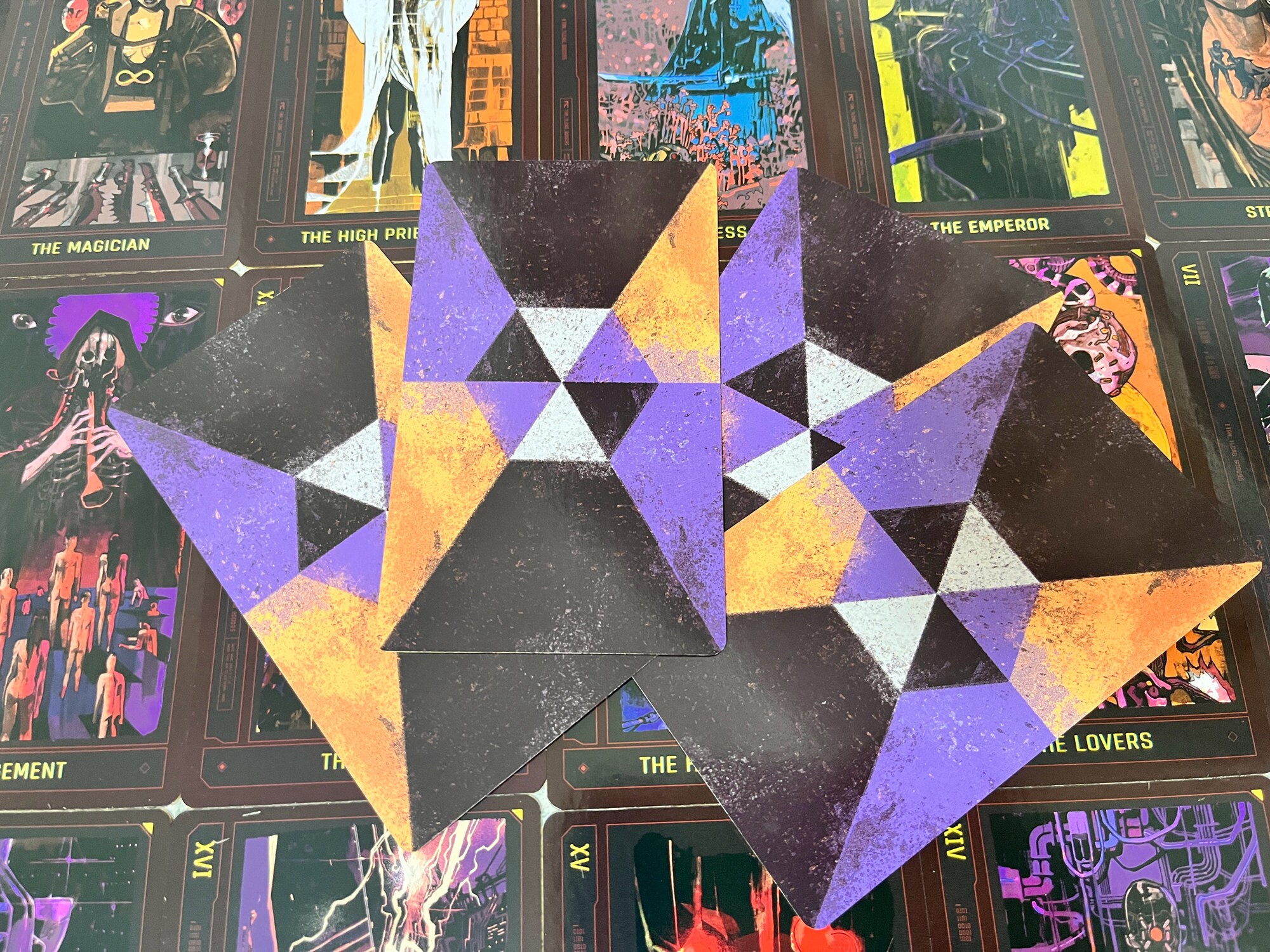 Cyberpunk/tarot Cards Art Collection Cards 22 Major Arcana Etsy