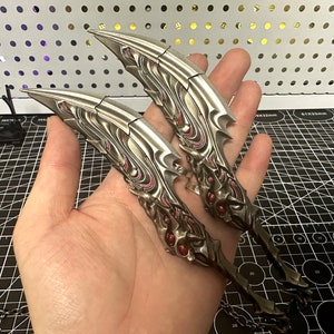 Valorant Blades Of Primordia Metal Game Prop For Display 3D Alloy carving