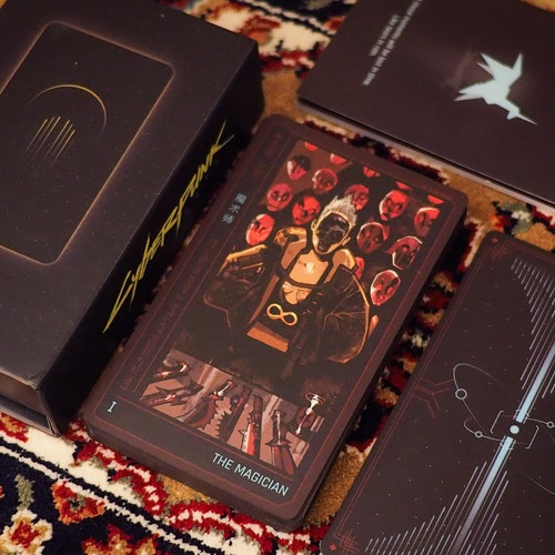 Cyberpunk Tarot Deck 22 Cards Etsy