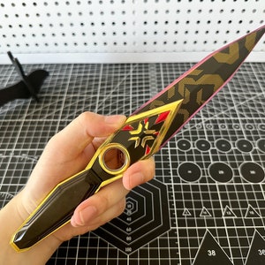Valorant Champion 23 kunai Alloy 3D carving