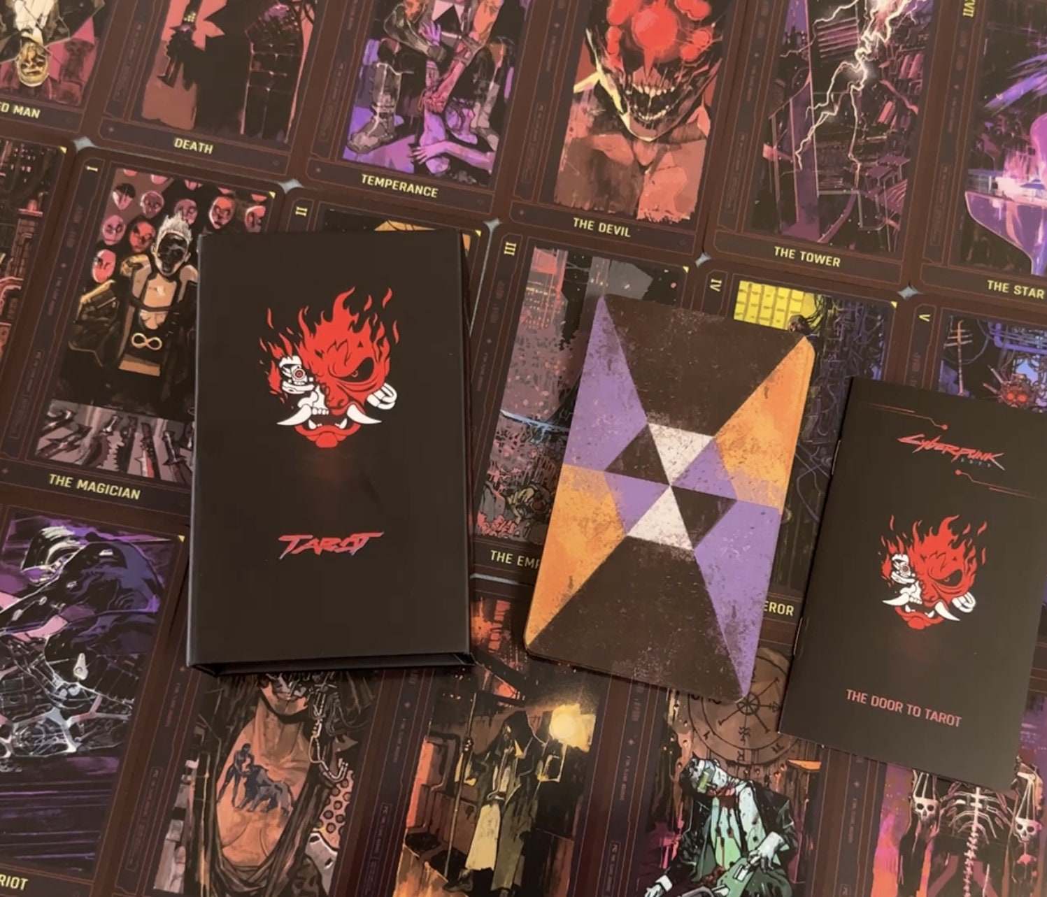 Cyberpunk/tarot Cards Art Collection Cards 22 Major Arcana Etsy
