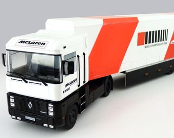 Renault Magnum Truck Mclaren Team, Salvat 1:43 moulé sous pression Neuf avec boîte non ouverte Premium