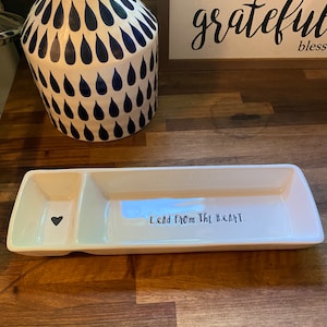 Desk pencil pen trinket tray dish Lead From the Heart Desktop Organization.