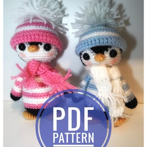 Amigurumi CROCHET Penguin PDF PATTERN. pdf tutorial for penguin. How to make your own penguin. Crochet doll pattern