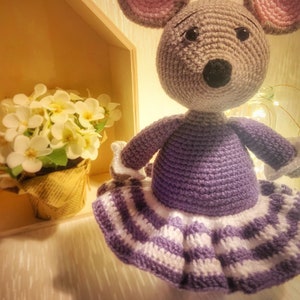 AMIGURUMI crochet pattern mouse, Crocheted mouse step by step tutorial