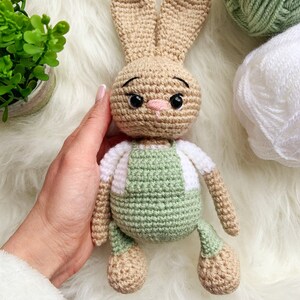 Easy Bunny Amigurumi Tutorial - Crochet Easter Bunny. PDF amigurumi crochet pattern