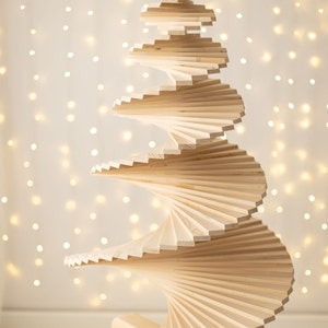 Sapin de Noël en bois, Sapin minimal pour Noël, Sapin de Noël écologique pour petit espace, Décoration de Noël champêtre, Décoration de Noël pour la maison 114 cm