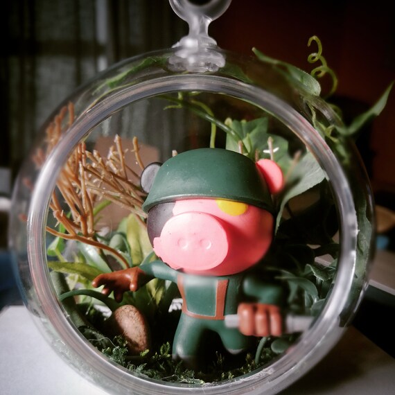 Roblox Soldier Piggy Hanging Terrarium Etsy
