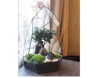 Digital drawing for printing! Stained glass terrarium. Project 192