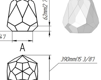 Dessin numérique à imprimer ! Terrarium en vitrail. Projet 470 (S)