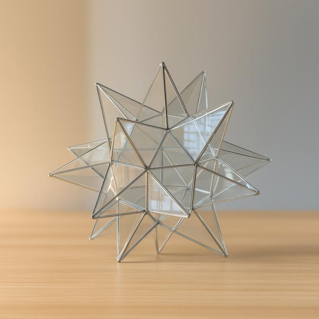 印刷用デジタル図面！ステンドグラスのテラリウム。プロジェクト178（S