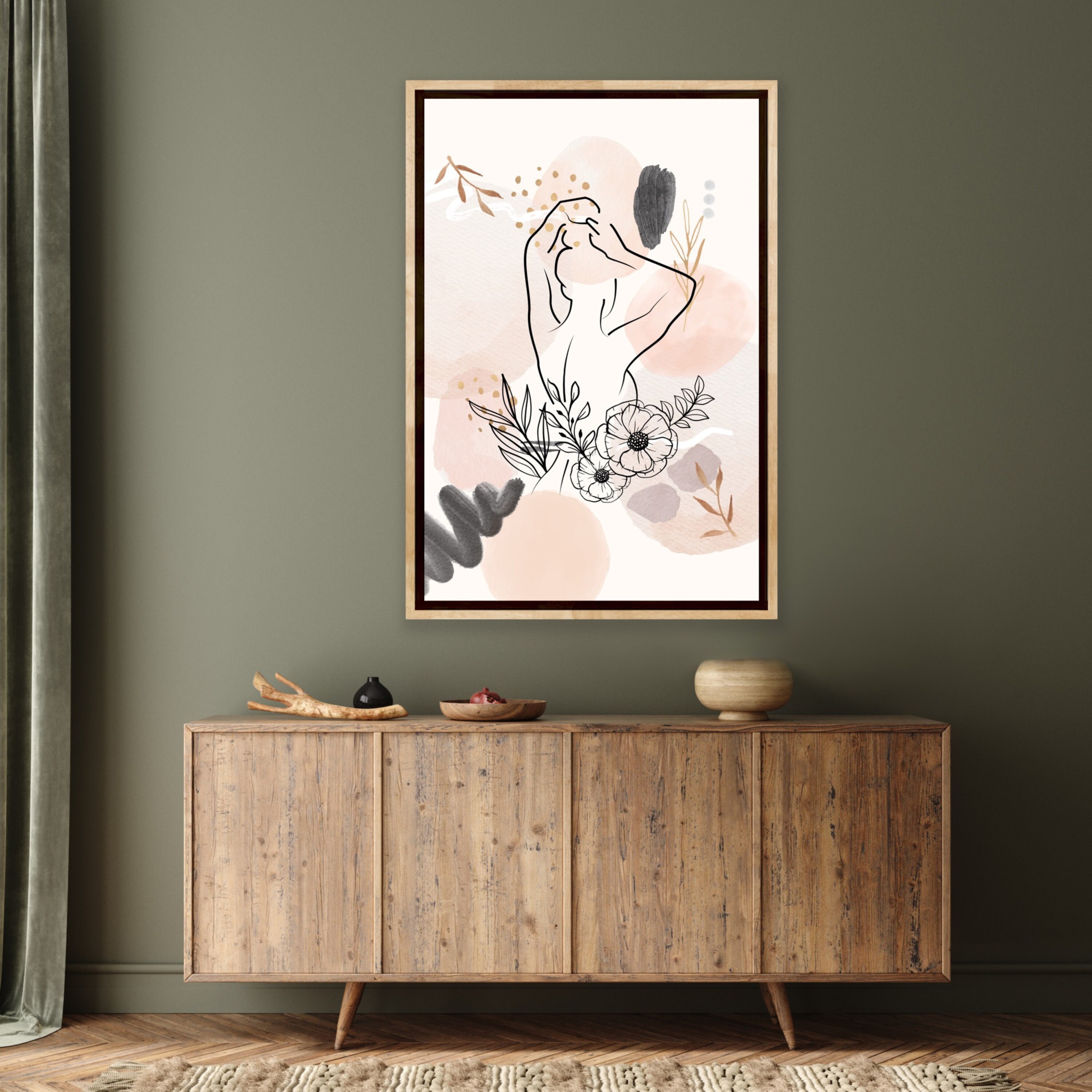Modern Nude Art: Home Decor & Wall Art - 1k22dln