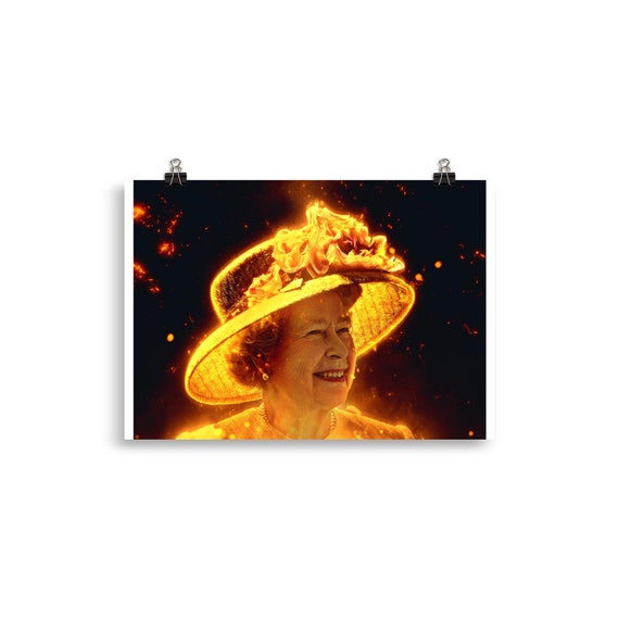 Queen Elizabeth Wall Art Etsy