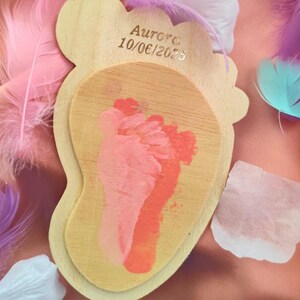Gepersonaliseerde Baby Footprint Mijlpaal Kit – Maandelijkse Herinneringsschijven – Leg Elke Maand Vast – Uniek Babyshower Cadeau