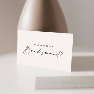 Bridesmaid Proposal Card, Will You Be My Bridesmaid, Bridesmaid Info Card, Bridesmaid Proposal, Printable Digital Download Card, Bridesmaid