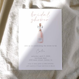 Pink Champagne Bridal Shower Invite, Bridal Shower, Digital Download, Bridal Shower Invitations, Bridal Shower Template, Bridal Shower Sign