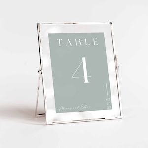 Sage Wedding Table Numbers, Wedding Table Number Template, Table Signs, Wedding Table Cards, Editable Template, Instant Download