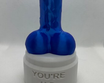 Penis Award - You’re Number One | Funny Offensive Quirky Gifts, 3D Printed Decor, Joke Presents, Knob Gift for Partners, NSFW Desk Figure