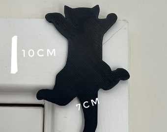 Cat Silhouette Clinging Decorative Art | Door Frame Topper, Bookshelf Hanger, Cat Lover, Feline Decor, Pet Owner Gift