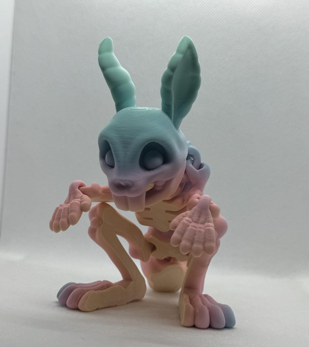 Skeleton Rabbit Articulated Figure | 3D Printed, Fidget Toy, Halloween ...