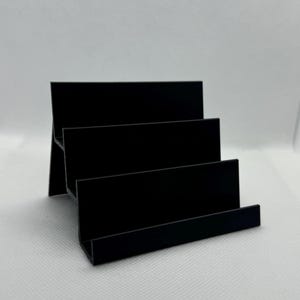 3-stufiger Visitenkartenhalter | 2er-Set | Büro Accessoires, Schreibtisch Organizer, Erhöhtes Display, professionelle Schreibwaren