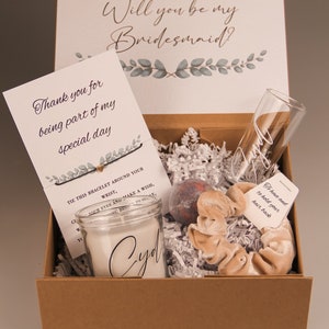 Personalised bridal party proposal gift box | bridesmaid, maid of honour