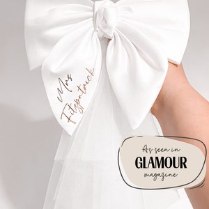 Personalised Bridal Veil | Bow Clip