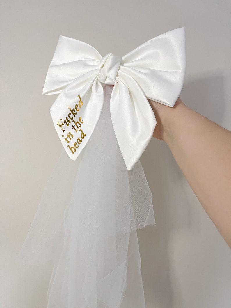 Taylor Swift Inspired Bow Veil Champagne Problems, You're Losing Me, Love Story, Speak Now image 5