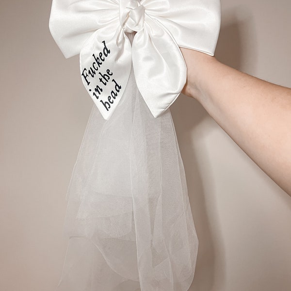 Taylor Swift Inspired Bow Veil | Champagne Problems, You're Losing Me, Love Story, Speak Now