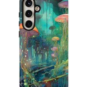Ocean Jellyfish Phone Case, iPhone Samsung Galaxy Pixel Cell Phone Cover, Underwater Marine Life Phone Case