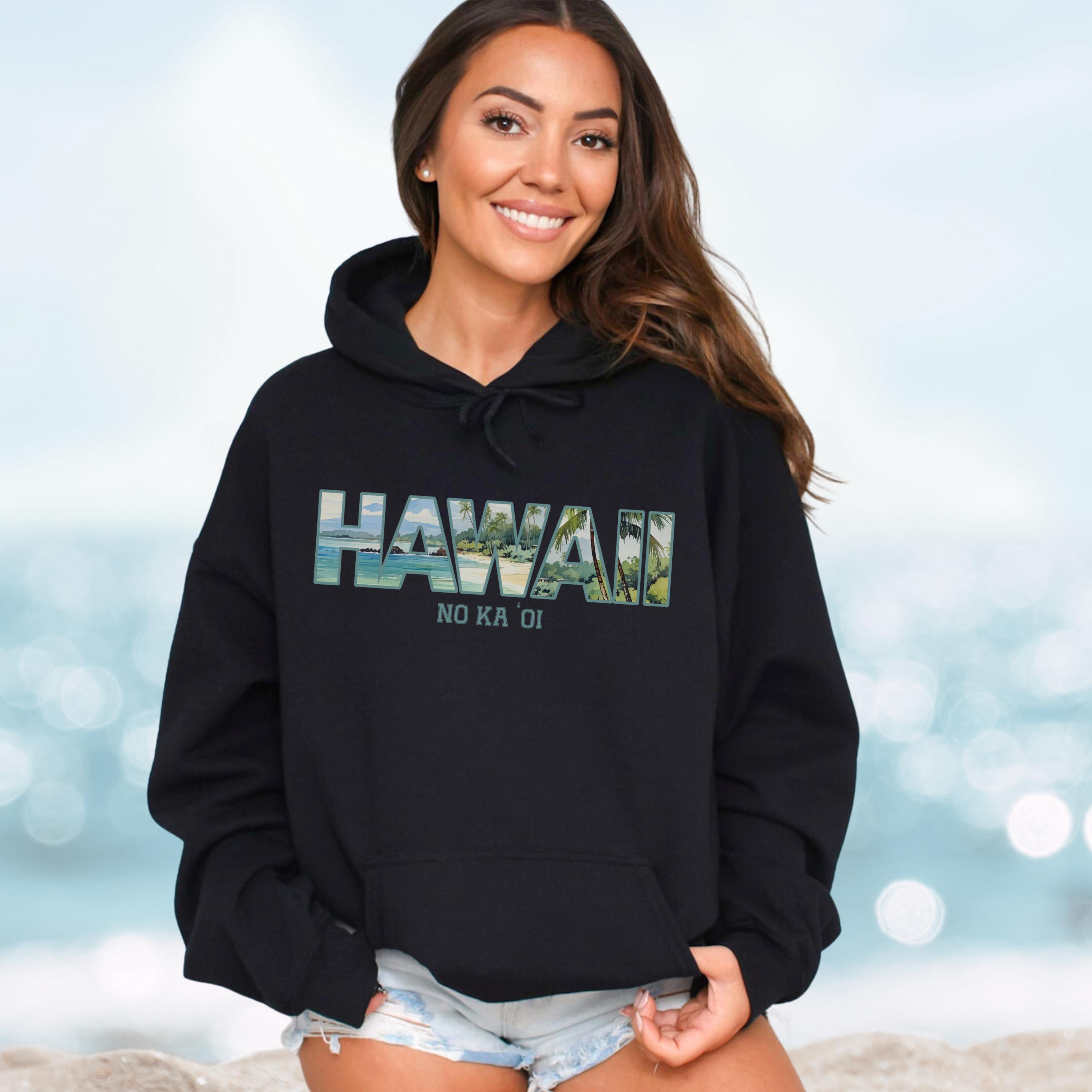 HAWAII Hoodie Island Vacation Beach Sweatshirt Maui Kauai Oahu Big Island Shirt  Hawaiian Travel Hoodie