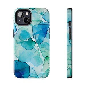 Beach Glass iPhone Tough Case, Seaside Case for iPhone 11, 12 ,13, 14 - Supports Wireless Charging